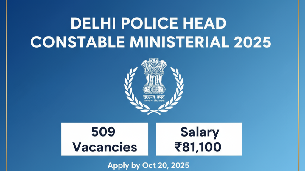 Delhi Police HCM 2025